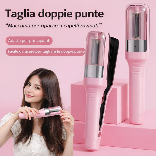 HAIR THERAPY PRO - PIASTRA TAGLIA DOPPIE PUNTE